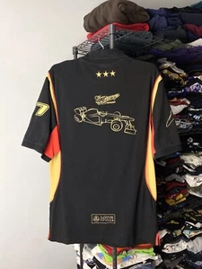 Rare! Vintage Lotus F1 Team Racing Polo Shirt Ferrari Black M Size - Picture 1 of 11