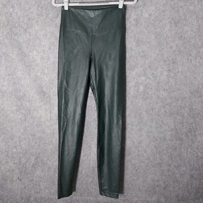 Legging Casa Blanca Mercado Negro 2 Pasarela Imitación Cuero Serpiente tiro alto Edgy Glam Foto 1 de 4