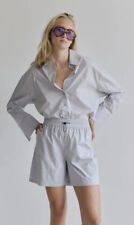 NWT Brigitte Herskind Jenka Shirt, Size 8, Blue, Organic Cotton, Denmark fashion