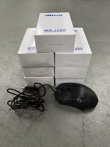 iMicro MO-159U Wired USB Optical Ergonomic Scrolling Computer Mouse NEW IN BOX - Picture 1 of 1