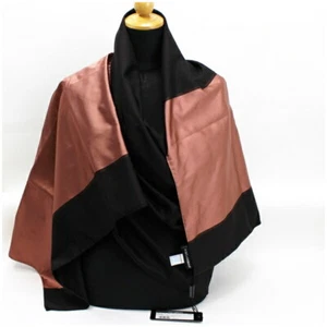 Original Dolce & Gabbana unbenutzt Stola Schal schwarz Seide x Wolle braun x rosa x - Bild 1 von 3