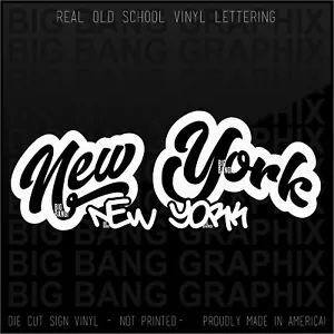 Calcomanía Pegatina NY, NY Nueva York NATIVA Hogar Estado Ciudad Graffiti Coche Ventana Amor - Imagen 1 de 3