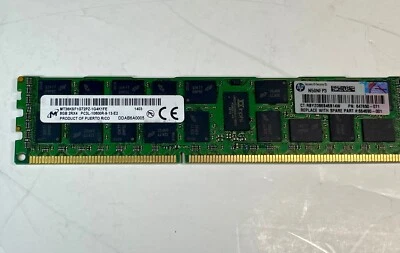 Micron 8GB 2RX4,PC3-10600R RDIMM,Micron MT36KSF1G72PZ-1G4K1FE ,Server Memory RAM - Image 1 of 4