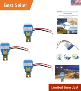 Interruttore Sensore Luce Notturna Confezione da 3 - Facile Controllo Auto On/Off per Impianti 12V - Foto 1 di 9