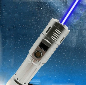 THY-B 450nm Adjustable Focus Blue Laser Pointers Visible Beam Light Battery USB - Bild 1 von 8