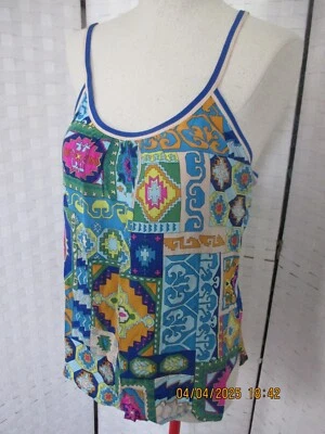 Trina Turk 100% Silk Tank Cami Top Womens M   NEW NWT - Image 1 of 4