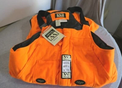 Walls Legend II Orange Winter Ski Hunting Pants Coveralls Large Reg 38-40 Waist - Image 1 of 4