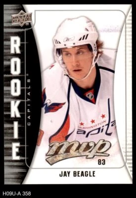 2009 Upper Deck MVP #358 Jay Beagle Capitals-Hockey RC 8 - NM/MT - Image 1 of 2