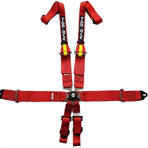 FIA 6-point bracket strap red, HANS, rally, racing, racing belt, Toorace - Picture 1 of 2