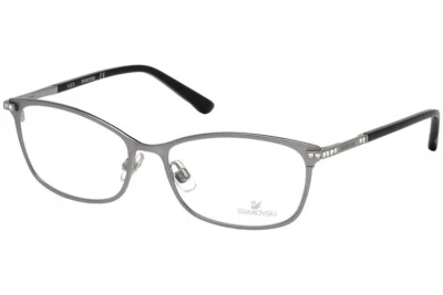 Swarovski Goldie SW5187 015 Brushed Silver Metal Eyeglasses Frame 54-16-135 5187 - Image 1 of 4