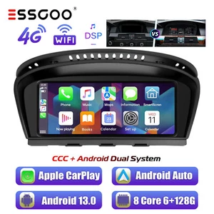 8.8" Android 13 6+128G 4G Car Stereo CarPlay GPS Cam For BMW E60 E61 E90 E91 CCC - Bild 1 von 17
