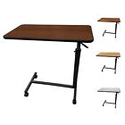 ProHeal Medical Overbed Table with Wheels and Adjustable Height - Mahogany Co...