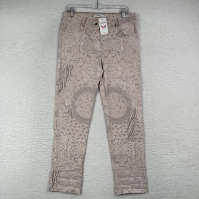 Pantalones Gigi Moda Mujer Talla XL Estampado Rosa Italia Nuevos con Etiquetas Foto 1 de 4