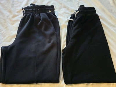 Lote de 2 Pantalones de chándal para hombre talla M negros estilo Forever 21, FLX Guc Foto 1 de 4
