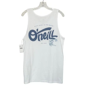 ONeill Tank Top Mens Small White New Cotton Standard Fit - Picture 1 of 9