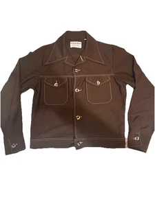 Vintage 1970'S Farah shirt jacket made in the USA size 40R men's - Picture 1 of 7