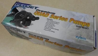 Bomba de sistema de agua Flojet Quiet Quad Series RV 115VAC 1A 3,3 GPM 35 PSI 04406043A Foto 1 de 4