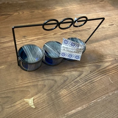 Home Essentials Candles Teal Blue Glass Dinner Plates, Set of 2 - Image 1 of 4