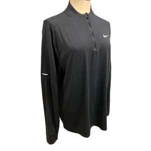 Großes Nike Running Dri-Fit Herren schwarz 1/2 Reißverschluss Shirt Element DD4756 - Bild 1 von 8