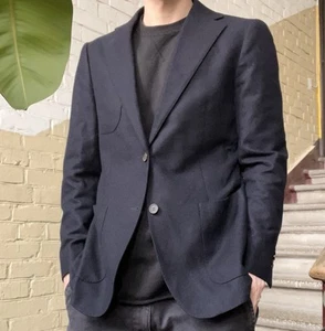 Mens SUITSUPPLY Blazer Sport Coat Suit Jacket Wool Patch Pockets Unlined 40 50 - Picture 1 of 11