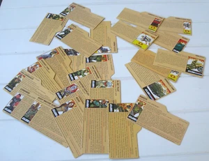 25 PC Variety LOT Hasbro GI Joe File Cards Black Back Factory Cut Vintage ? - Picture 1 of 20