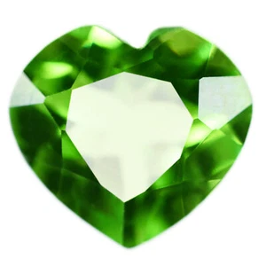 8 Ct Natural Rare Green Peridot Heart Cut AAA Quality Certified Loose Gemstones - Picture 1 of 7