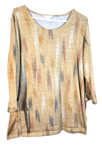 Christopher & Banks women's XL gold tunic preowned - Picture 1 of 5