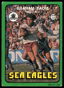 1978 #68 Graham Eadie Manly Sea Eagles Scanlens rugby league NRL card - Picture 1 of 2