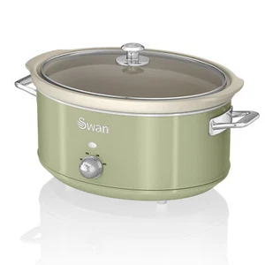 Retro Olla Cocción Lenta 6,5L Recipiente Extraíble, Antiadherente, Slow Cooker - Imagen 1 de 12