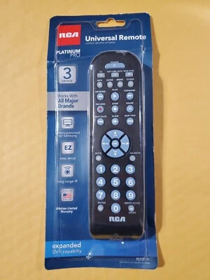 RCA Universal Remote Control 3 Device  Black RCR3273E New - Image 1 of 4