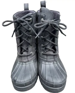 Sperry Gosling Duck Damenstiefel Top-Sider wasserdicht Gummi schwarz Größe 6,5 - Bild 1 von 5