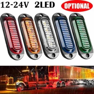 LED Clearance Lights Side Marker Lamps White Amber Red Trailer Truck RV - Picture 1 of 29