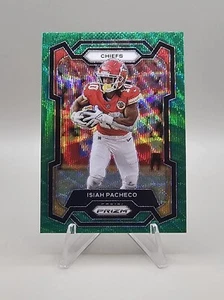 2023 Panini Prizm - Green Wave Prizm #144 Isiah Pacheco 🏆 Chiefs - Picture 1 of 2