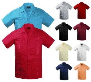 Guayabera Kids Toddler Junior Beach Wedding Baptism Button-Up Casual Dress Shirt - Picture 1 of 18