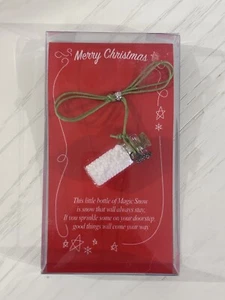 NIB Merry Christmas Magic Bottle Of Snow Decoration Gift Package Decorations - Picture 1 of 4