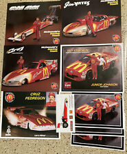 LOT OF MCDONALD'S RACING 8 x10  8X5 TEAM CARDS 1995 STICKER HUT STRICKLAND 