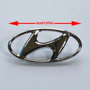 Medium Logo Front Hood Trunk Lid Emblems For All Hyundai Car - Picture 1 of 3