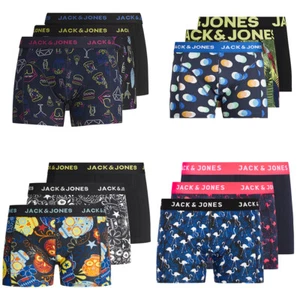 Biancheria intima uomo Jack & Jones confezione da 3 boxer uomo marche TRUNKS - Foto 1 di 18