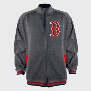 MLB Boston Red Sox Men's Bases Loaded Gray Track Jacket - S - Picture 1 of 1
