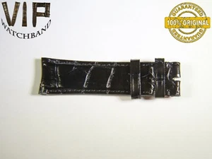 OEM Original IWC Santoni EIN KURZES TEIL Armband 20 mm Kroko SCHWARZ Farbe - Bild 1 von 2