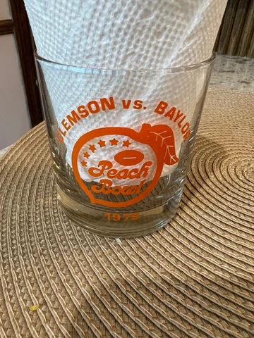 1978 Clemson vs Baylor COLLECTIBLES CLEMSON UNIVERSITY ROCKS GLASS TIGERS Cover