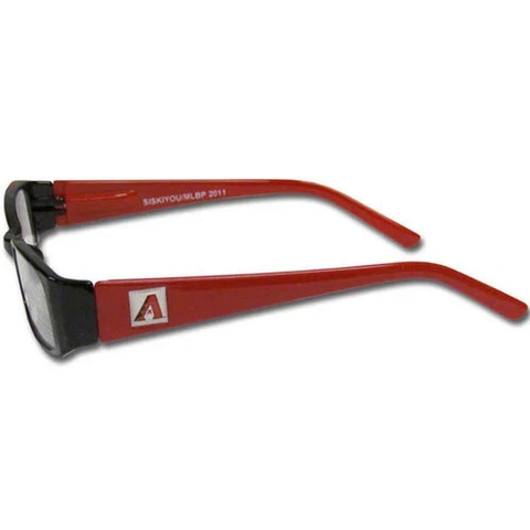 Arizona Diamondbacks Color Glasses Readers 1.25 Power [NEW] MLB Eye Glass Sun Cover