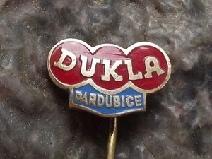 Antique Dukla Pardubice FC Army Football Soccer Club Czechoslovakia Pin Badge - Picture 1 of 2