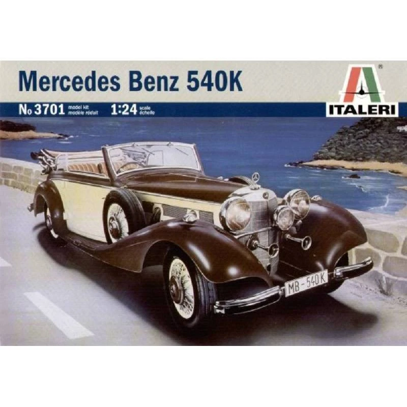 Modellino Macchina Mercedes Benz 540k ITALERI 3701 1/24ème Modellino Char Promo - Immagine 1 di 1