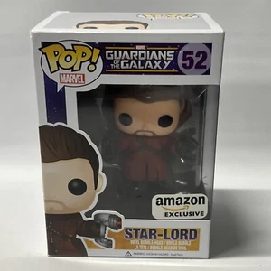 FUNKO Pop! Star-Lord Unmasked Guardians #52 vinilo bobble-head exclusivo de Amazon - Imagen 1 de 5