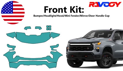 For Chevy Silverado Custom Trail Boss 22-25 Paint Protection Film PreCutKit PPF  - Image 1 of 4