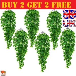 Artificial Ivy Flower Vine Hanging Garland Home Garden Trailing Basket Plants UK - Picture 1 of 13