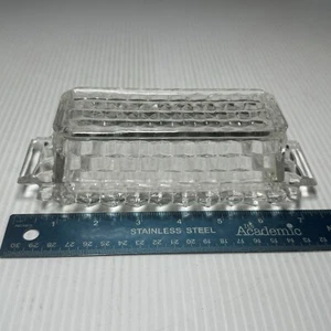Fostoria "American Clear" Covered Butter Dish - Picture 1 of 3