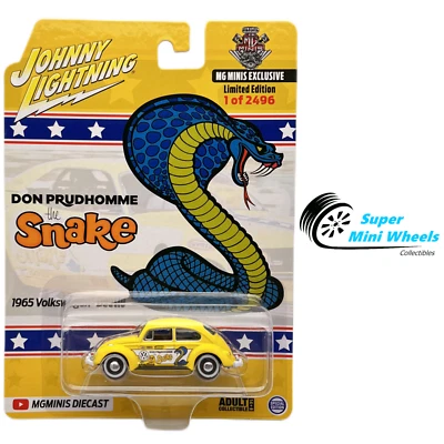 Johnny Lightning 1:64 - 1965 Volkswagen Bettle Snake MgMinis Exclusive - Image 1 of 2