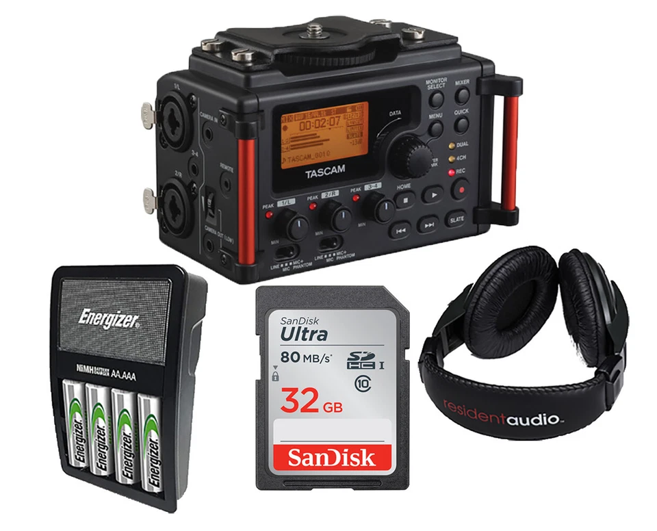 Tascam DR-60DMKII Portable Recorder,Rechargeable Batteries,32GB SDCard&Headphone - Image 1 of 1